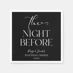 Serviette En Papier La Nuit Avant Le Dîner Minimal De La Répétition Ma