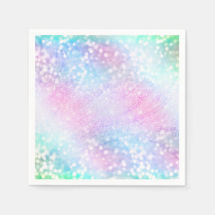 Serviette En Papier La Parties scintillant D'Iridescente Magique Spark