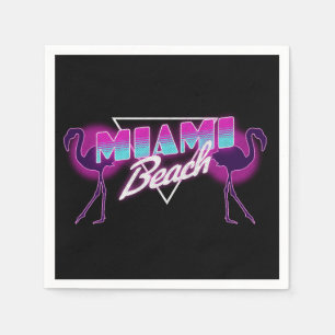 Serviette En Papier La plage de Miami
