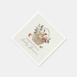 Serviette En Papier La pomme de notre Baby shower oculaire