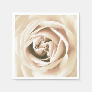 Serviette En Papier La Rose blanche