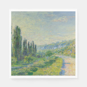Serviette En Papier La route de Vétheuil (par Claude Monet)