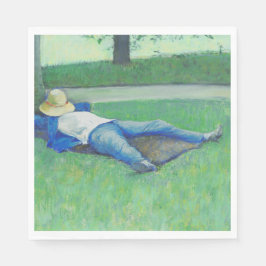 Serviette En Papier La Siesta (par Gustave Caillebotte)