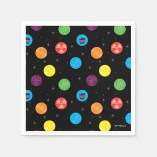 Serviette En Papier La théorie du Big Bang Motif noir