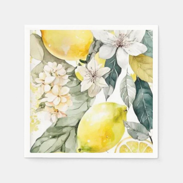 Serviette En Papier La verdure des agrumes (Devant)