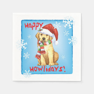 Serviette En Papier Laboratoire jaune de Noël