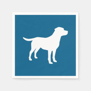 Serviette En Papier Labrador Chien Baby shower Blue Boy Lab