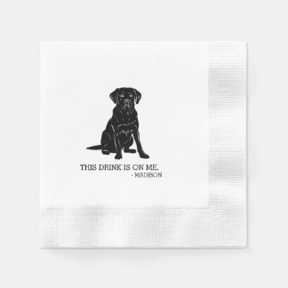 Serviette En Papier Labrador Cocktail Napkin