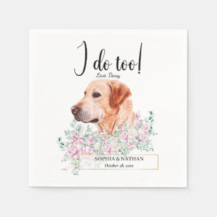 Serviette En Papier Labrador Retriever Chien Mariage Cocktail Serviett