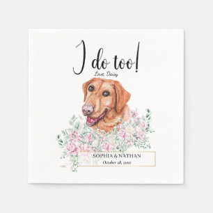 Serviette En Papier Labrador Retriever Chien Mariage Cocktail Serviett