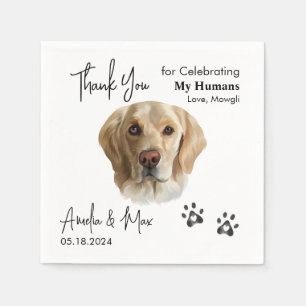 Serviette En Papier Labrador Retriever Lab Cocktail Napkin Chien Maria