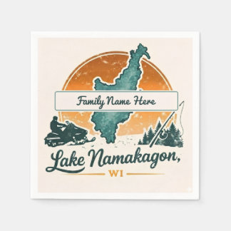 Serviette En Papier Lac Namakagon personnalisé, WI