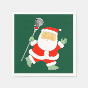 Serviette En Papier Lacrosse Fêtes de Noël