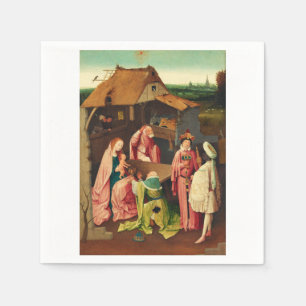 Serviette En Papier L'Adoration des mages par Jérôme Bosch