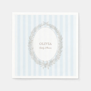 Serviette En Papier Laduree French Caffee Patisserie Bonjour Bebe Blue