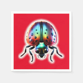 Serviette En Papier Ladybug moderne