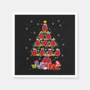 Serviette En Papier Ladybugs Tree Funny Santa ELF