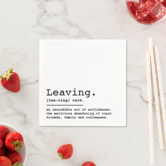 Serviette En Papier Laisser la définition