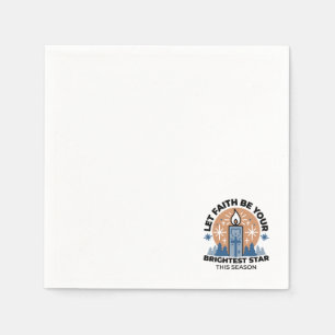 Serviette En Papier Laisser la foi briller : Thème hiver