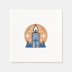 Serviette En Papier Laisser la foi briller : Thème hiver