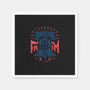 Serviette En Papier Laissez la ceinture de liberté 4 juillet