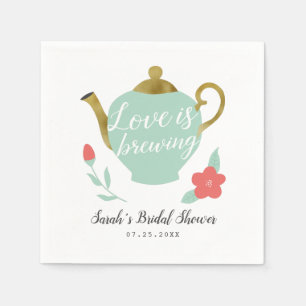 Serviette En Papier L'amour brasse la Fête des mariées