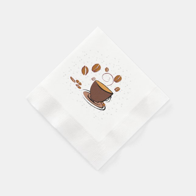 Serviette En Papier L'amour du café (Coin)