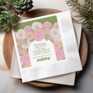 Serviette En Papier L'amour est en fleur - Fête des mariées des fleurs
