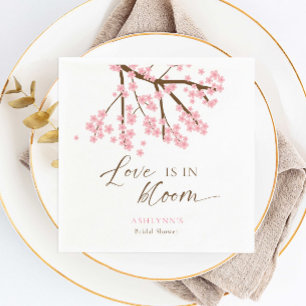 Serviette En Papier L'amour est en fleurs Mariage sous les cerisiers e