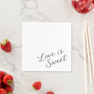 Serviette En Papier L'amour est le papier doux Napkin