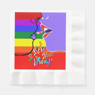 Serviette En Papier L'amour n'est jamais une mauvaise fierté