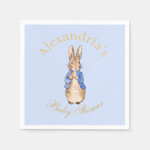 Serviette En Papier lapin classique nom personnalisé