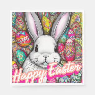 Serviette En Papier Lapin de Pâques