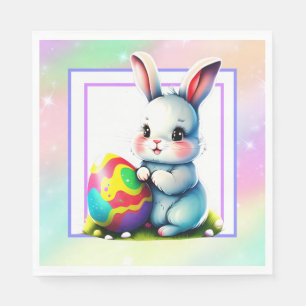 Serviette En Papier Lapin de Pâques