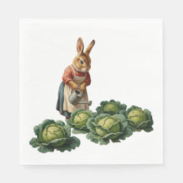 Serviette En Papier Lapine aux choux