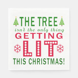 Serviette En Papier L'arbre n'est pas la seule chose qui s'illumine No