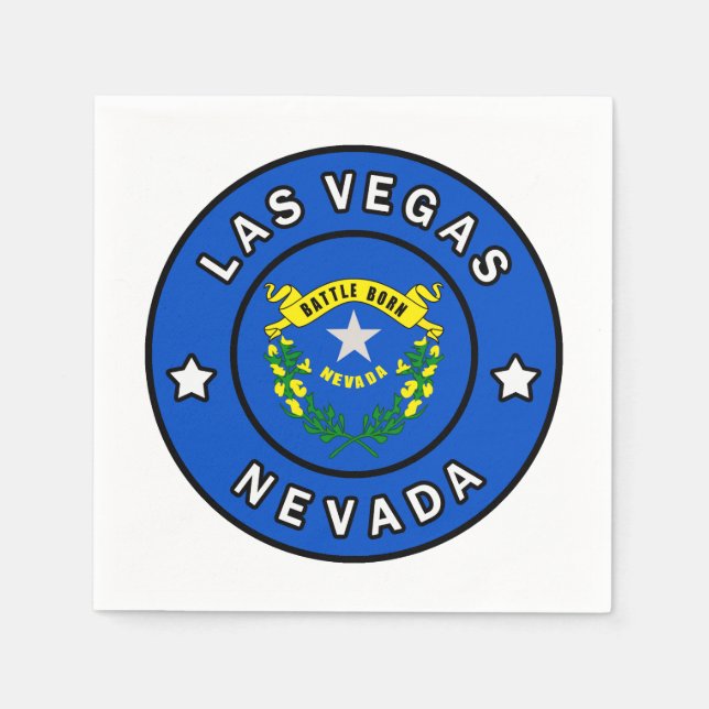 Serviette En Papier Las Vegas Nevada (Devant)