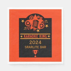 Serviette En Papier Lauréat du karaoké