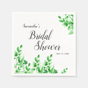 Serviette En Papier Lavage à l'eau de verdure Calligraphie Baby Shower