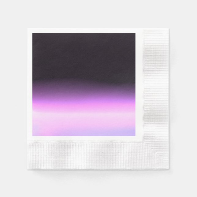 Serviette en papier Lavande Coucher de soleil (Devant)