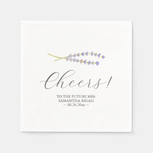 Serviette En Papier Lavande Mariage personnalisée