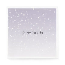 Lavande violet blanc Bokeh Confetti