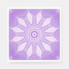 Serviette En Papier Lavender Faux Tulle Design