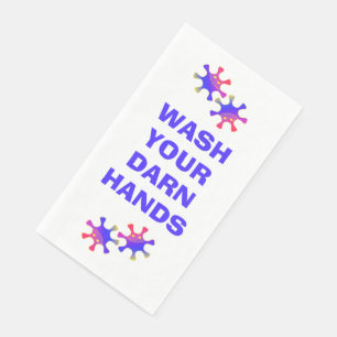 Serviette En Papier Laver vos mains somnolentes Funny Custom Germ Aver