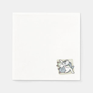 Serviette En Papier Laze Furr Days - Cute Lazy Cats Design