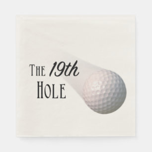 Serviette En Papier Le 19ème golf de Hole