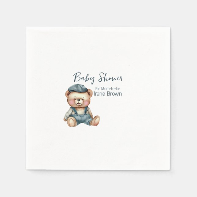 Serviette En Papier Le Baby shower Charmant (Devant)