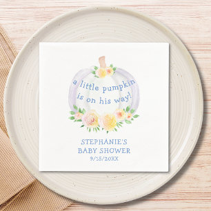 Serviette En Papier Le Baby shower du citrouille Boy