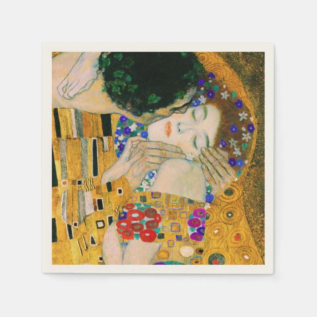 Serviette En Papier Le baiser de Gustav Klimt (Devant)