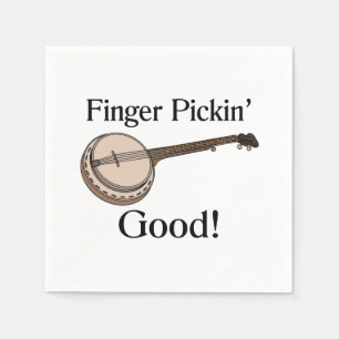 Serviette En Papier Le banjo est doigt Pickin bon